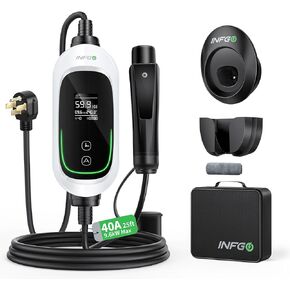 Fast Tesla Charger Level 2 25ft- 40a Mobile EV Charger for Tesla ، التحكم اللاسلكي مع 240 فولت NEMA 14-50 ETL المدرجة ، موصل NACS ، شاحن الجدار المنزلي لنموذج Tesla Y/3/S/X