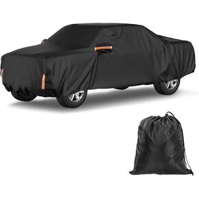 JOYTUTUS Super Crew Cab Car Cover Compatible with 2015-2025 F150, Truck Half Cover Indoor Outdoor Snow Hail UV Waterproof All Weather Protection