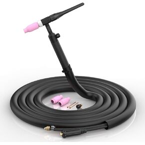 AZZUNO Tig Welding Torch, WP-17V Air-Cooled TIG Gun with 35-50mm² Quick Connector and 13-FT Cable&Gas Hose for AZZUNO MIG-200F/MIG-250F
