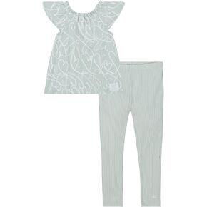 Calvin Klein girls 2pc Tunic Legging Set