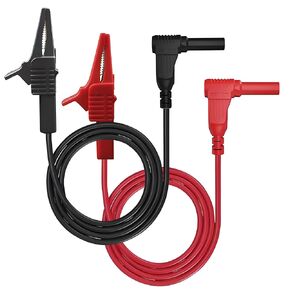 Heavy Duty Alligator Clips Test Leads for Multimeter & Voltmeter - Large Gator Test Lead with Insulated Clamps - Compatible with Electrical Testing, Automotive Circuits,Banana Plug Meter Leads, 3-Foot