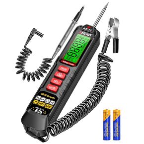 ANENG 0.5V-600V Multimeter ، AC/DC ضوء اختبار السيارات ، اختبار دائرة الجرس مع مسبار حاد ، ضوء مؤشر القطبية ، قلم اختبار الصمامات الجهد الجهد مع مقطع التمساح لسيارة سيدان ، سيارات الدفع الرباعي ، RV ، شاحنة