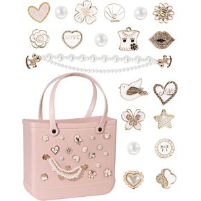 Mon Caramel Resin Beach Bag Accessories Charms,Resin Beach Totes Accessories Inserts,Daisy Flower Bag Charms