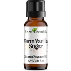 سكر الفانيليا الدافئ ، زيت العطر الممتاز 10 مل (0.35FL OZ) ، العطر العطري ، الناشر ، الحرف اليدوية ، الصابون ، الروائح المنزلية ، الحمام والجسم ، Parfum DIY وأكثر من ذلك بكثير. متعددة الاستخدامات وطويلة الأمد بواسطة الأساسيات الحلوة