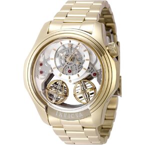 Invicta Specialty Men 46mm Stainless Steel Gold Gold dial PC21AF Quartz