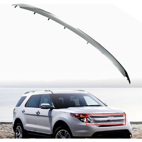 Front Grille Upper Trim Chrome Replacement for 2011-2015 Explorer BB5Z8200AA FO1217105