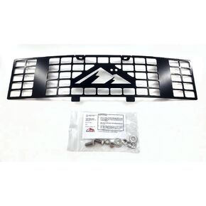Small Rectangular Vertical Bars Powder Coated Black Stainless Steel Bumper Grille Insert Compatible with 2009-2014 Ford F-150 M2M #100-290-1