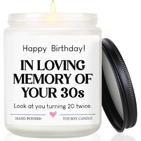 40th Birthday Gifts Women, 40th Birthday Decorations for Women/Men Unique, Forty Fabulous Bday Candle, Happy 1985 40 Year Old Birthdays Gifts Idea for Friend Sister Wife Husband Mom Daughter