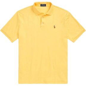 Polo Ralph Lauren Mens Medium Fit Interlock Pony Shirt YellowHtrsigpny ، L.