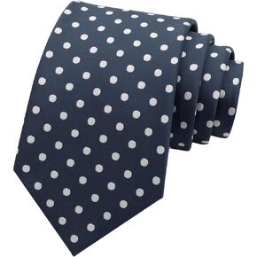 Polka Dot Ties for Men Self-tied Mens Tie, Formal Men's Neckties for Wedding Business Casual Ceremony