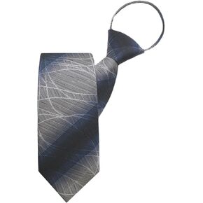 Zipper Ties for Men, Adjustable Mens Ties with Zip, Pre-Tied Men's Neckties for Party Wedding School Banquet Prom