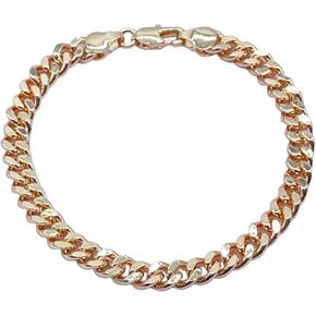 أخمص القدمين حلقات وأشياء من Anklet 18K الذهب المملوءة بواق الكاحل الكاحل | 6mm واسعة | 10 "طول | تصميم مكتنزة للجنسين