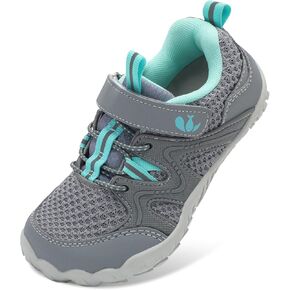 FEETCITY Kids Barefoot Shoes Boys Girls Sneakers Toddler Walking Shoes Kids Hiking Shoe Lightweight Outdoor Tennis Shoe