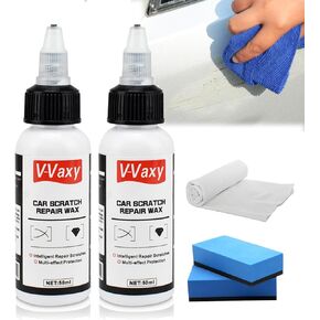 V-Vaxy Car Scratch Repair Wax, Car Buff Out Scratch, Intelligent Repair Scratcher, V-Vaxy Paint Restorer, Car Paint Scratch Repair, VVaxy Car Scratch Repair, Multi-Effect Protection (2pcs)