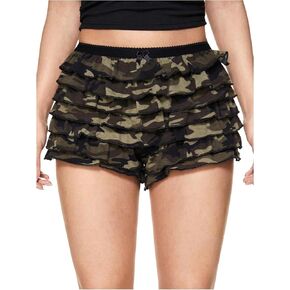 Soly Hux Women's Y2K Camo Camo Shulk Mini Shorts Bow Low Rise Bloomer Shorts Streetwear
