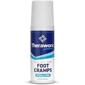 Theraworx Relief for Foot Cramps, Fast-Acting Foot Cramp Relief Roll-On - 2.5 Oz - 1 Count
