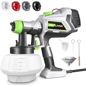 Paint Sprayer - 700W-High-Power-Electric-Spray-Paint-Gun 1200ML High Capacity Container Easy to Clean for Furniture House Cabinets Fence Walls Door Garden Chairs Painting