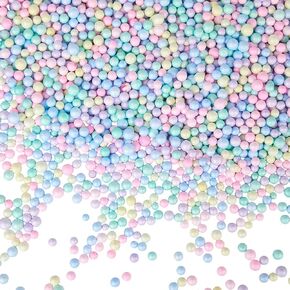25G 7mm to 10mm Assorted Color Foam Balls Small Foam Beads Polystyrene Colorful Filler Mini Small Round Ball Smooth Filling Bead for Art Vase Filler Bean Bag DIY Wedding Party Decorations