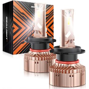 SEALIGHT 2024 Upgraded H7 Fog Bulbs, 40000LM H7 Bulb, IP68, 6000K White, Plug and Play, Pack of 2