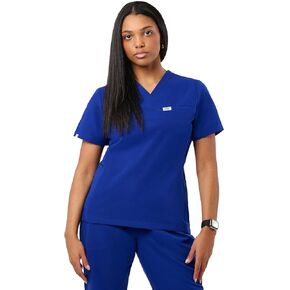 Peelz Natalie 4-Pocket V-Neck Scrub Tops for Women - Soft Stretch Fabric Scrubs, Women’s Scrub Top, Slim Fit