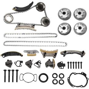 Engine Timing Chain Kit for Buick Enclave 3.6L for Chevrolet Equinox Malibu Camaro Traverse for GMC for Cadillac for Cadillac 3.6L No.12623513/12633452 1 Set