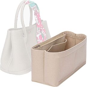 Lckaey Tote Bag Organizer for Hermes Garden Party 30 Love Handbag Felt Organizer Y085KHAKI-M