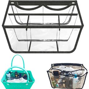 Accessories for Bogg Bag, Clear Divider Insert Organizer for X Large Bogg Bag, Waterproof Bag Organizer with 7 Independent Space - Black