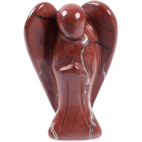 Justinstones Carved Dark Sodalite Gemstone Peace Angel Pocket Guardian AngelHealing Statue 1.5 inch