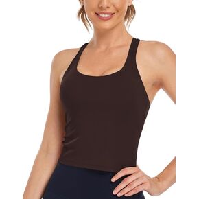 Heynuts Zeal Bras for Women ، Longline Impact Tank Tank Tank Tops Wirefree Sports مع منصات قابلة للإزالة
