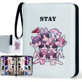 Stray Kids Kpop Photocard Binder-Skzoo Trading Card A5 Binder,Cartoon Photocard Holder With 400 Cards Sleeves, Photo Album for Skz Merch And Lomo Cards
