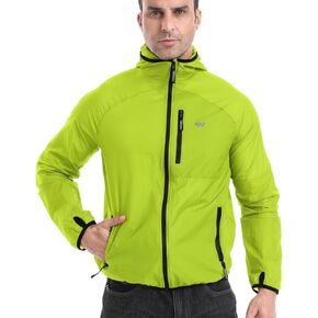 Wulibike Mens Windbreaker Jackets Lightweight men's cycling jacket with Hood Unisex Packable Golf Running Wind Breaker Jacket in Kuwait
