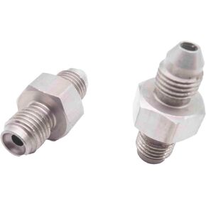 Stainless Steel 3AN to 3/8-24 Male Inverted Flare Brake Fitting, Set of 2