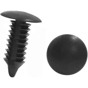 50pcs Black Vehicle Car Plastic Rivets Trim Fastener Door Clips for 6mm Hole Automotive Parts