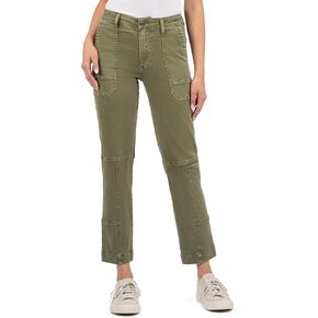Kut من Kloth Men's Elizabeth High Rise Rise Straight Leg Bork Chop Mobicets