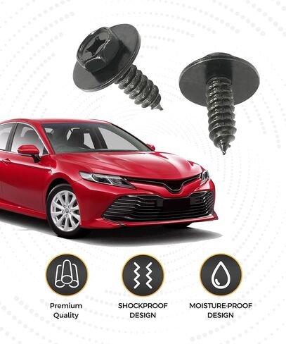 30PCS Fender Bolts, Bumper Screws, Splash Shield Fasteners, Compatible with ES300h, ES350, Replace #90159-60498 90159-T0034 in Saudi Arabia