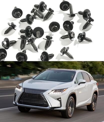 30PCS Fender Bolts, Bumper Screws, Splash Shield Fasteners, Compatible with ES300h, ES350, Replace #90159-60498 90159-T0034 in Saudi Arabia