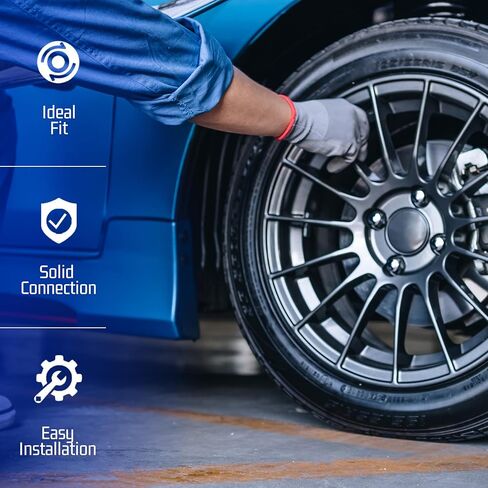 قطارة بولت 1/2"-20 صواميل ذات نهاية مفتوحة مع مقعد مخروطي (مجموعة من 24)، 3/4" 19 ملم صواميل عجلة مطلية بالكروم - m12x1.5 صواميل العروة - 7 مفتاح صواميل لوجو متوافق مع دودج داكوتا وجيب رانجلر in Kuwait