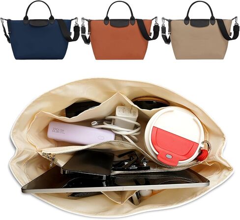 Ultra-light Purse Organizer Insert Compatible with Longchamp Energy Series Bag and More, Waterproof DupontPaper and Silk Handbag Inner for Luxury Bags, Keeps Tote Handbag Neat (Energy, XS) in Saudi Arabia