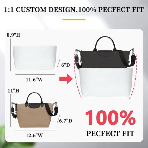 Ultra-light Purse Organizer Insert Compatible with Longchamp Energy Series Bag and More, Waterproof DupontPaper and Silk Handbag Inner for Luxury Bags, Keeps Tote Handbag Neat (Energy, XS) in Saudi Arabia