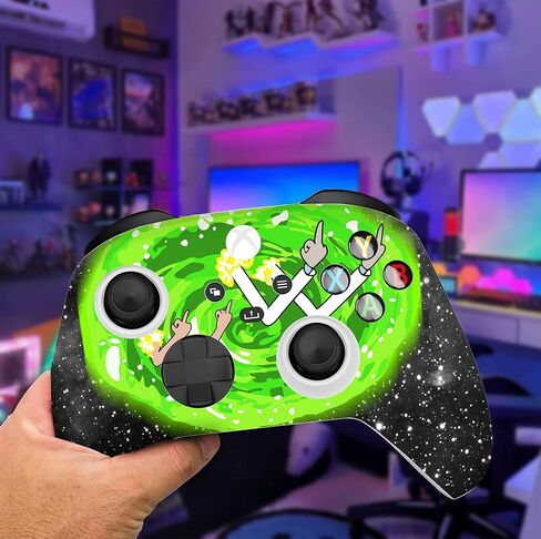 HK Studio Teal Cherry Blossom Decal Sticker Skin to Cover X-Box Series X with No Bubble, Waterproof, Full Protection - Including 2 Controller Skins and Console Skin in Saudi Arabia