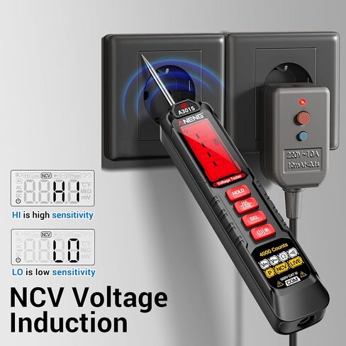 ANENG 0.5V-600V Multimeter ، AC/DC ضوء اختبار السيارات ، اختبار دائرة الجرس مع مسبار حاد ، ضوء مؤشر القطبية ، قلم اختبار الصمامات الجهد الجهد مع مقطع التمساح لسيارة سيدان ، سيارات الدفع الرباعي ، RV ، شاحنة in Kuwait