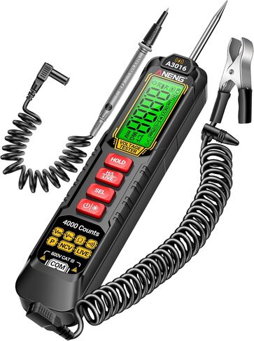 ANENG 0.5V-600V Multimeter ، AC/DC ضوء اختبار السيارات ، اختبار دائرة الجرس مع مسبار حاد ، ضوء مؤشر القطبية ، قلم اختبار الصمامات الجهد الجهد مع مقطع التمساح لسيارة سيدان ، سيارات الدفع الرباعي ، RV ، شاحنة in Kuwait