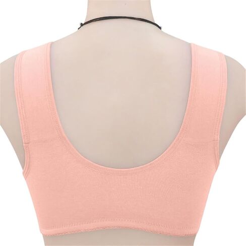 Daisy Lace Bras for Women Front Closure No Underwire Comfort Senior Wireless Snap Closing Bra in Saudi Arabia