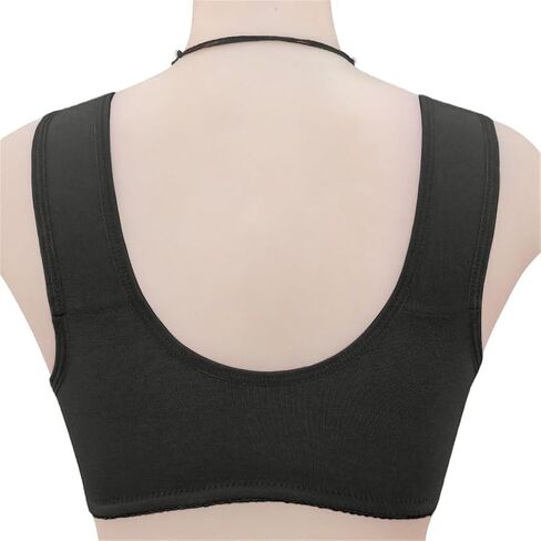 Daisy Lace Bras for Women Front Closure No Underwire Comfort Senior Wireless Snap Closing Bra in Saudi Arabia