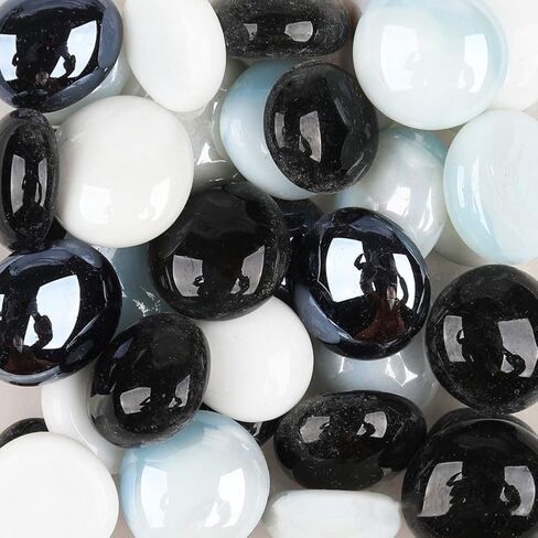 LiFschal Flat Glass Marbles,Orange Red Glass Gems,Flat Bottom Marble Beads,Vase Fillers Beads Decorative Glass Pebbles for Fish Tank Home Decorative,About 200G(0.45LB),32-37PCS in Saudi Arabia