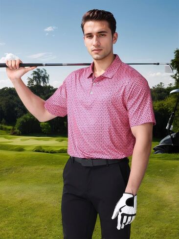 Men’s Moisture-Wicking Golf Polo Shirt in Saudi Arabia