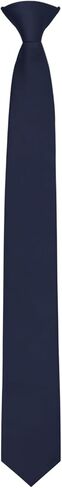 Black Clip on Ties for Men, Pre Tied Mens Ties Solid Color Necktie for Office School Uniform Wedding Party Banquet in Kuwait