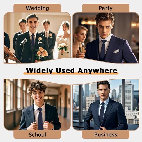 Black Clip on Ties for Men, Pre Tied Mens Ties Solid Color Necktie for Office School Uniform Wedding Party Banquet in Kuwait