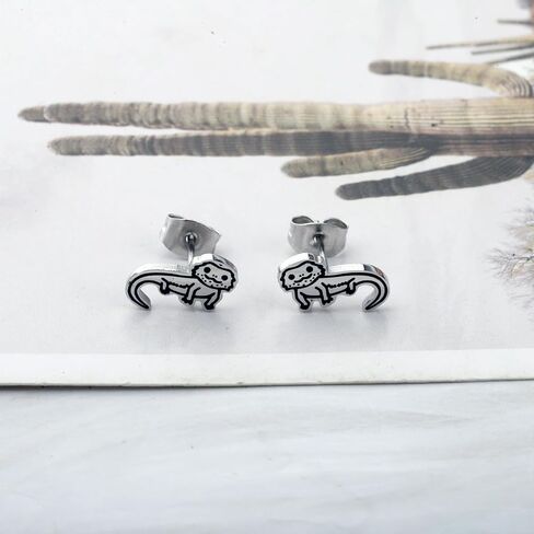 OKEYCH Bearded Dragon Lover Gift Stud Earrings Mom Jewelry in Kuwait