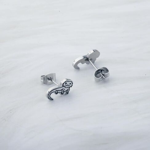 OKEYCH Bearded Dragon Lover Gift Stud Earrings Mom Jewelry in Kuwait